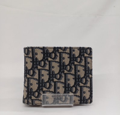 Dior DiorEssentials Wallet Dior Oblique Jacquard With Coin Case "Beige"