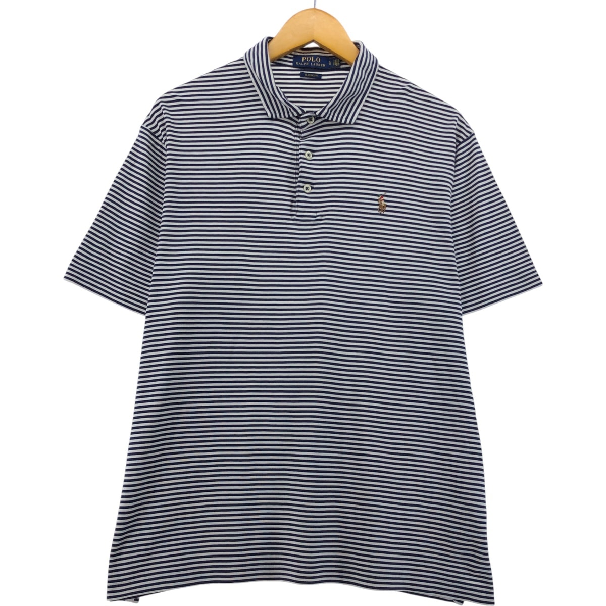 古着 ラルフローレン Ralph Lauren POLO RALPH LAUREN CLASSIC FIT 半袖 ボーダー ポロシャツ メンズL相当/eaa566551