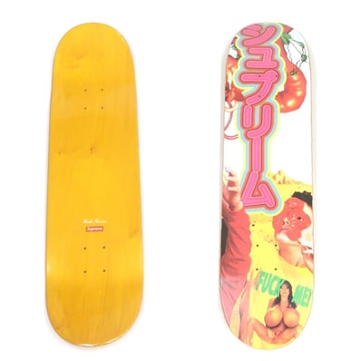 【中古】シュプリーム Supreme 2019年春夏 Sekintani La Norihiro Skateboard スケートボード デッキ スケボー イエローxマルチカラー【サイズ8.25×32.25】【メンズ】