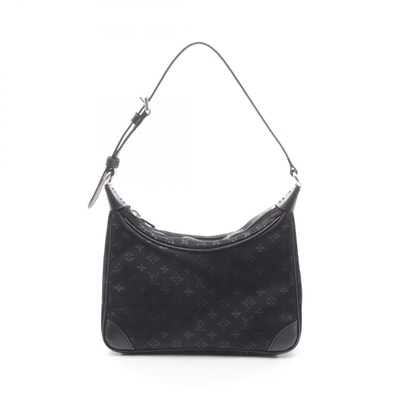 ルイ・ヴィトン LOUIS VUITTON リトルブローニュ モノグラムサテン ノワール ハンドバッグ バッグ ファブリック レザー モノグラム・サテン ノワール レディース ブラック系 M92142 【中古】