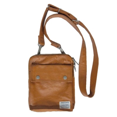 PORTER ポーター FREE STYLE SHOULDER BAG(S) フリースタイル ショルダーバッグ ライトブラウン系【中古】