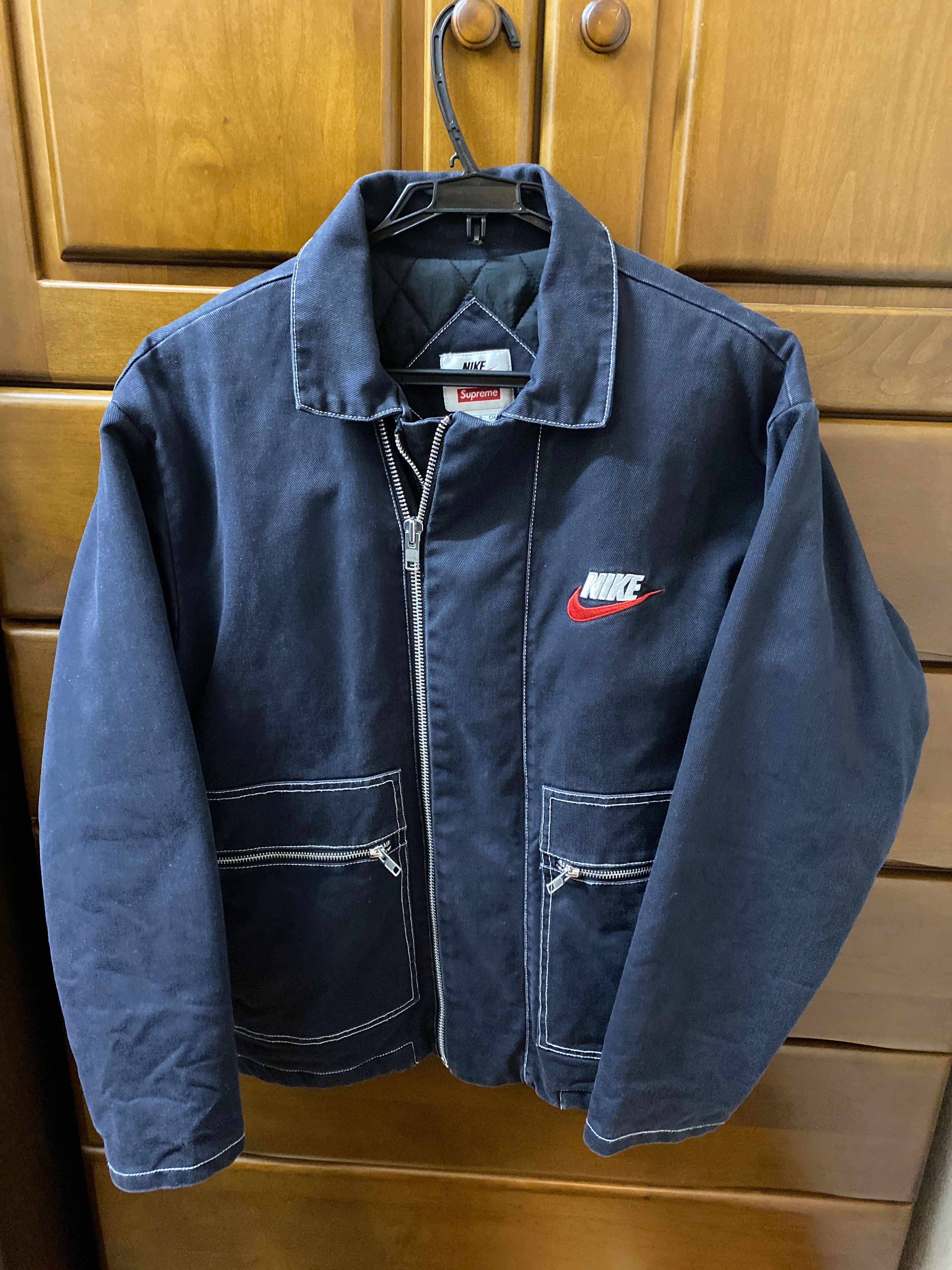 Supreme / NIKE® Double Zip Work Jacket "Black"