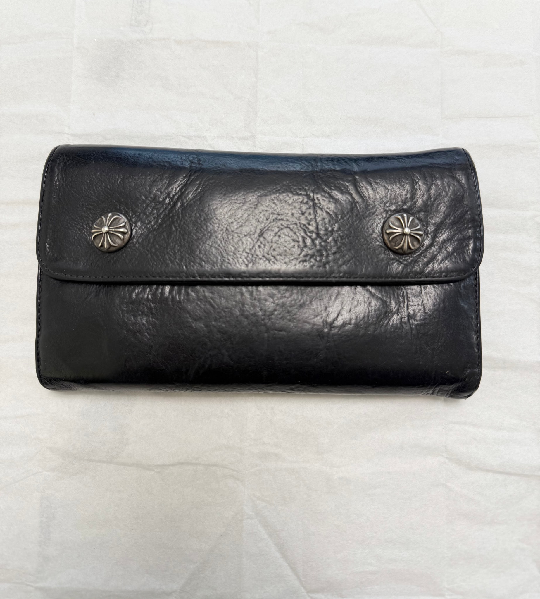 値下げ交渉可能 / 正規品!CHROME HEARTS クロムハーツ ウェーブ WAVE ウォレット 財布