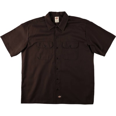 古着 ディッキーズ Dickies 半袖 ワークシャツ ボックスシャツ メンズXL相当/eaa665191