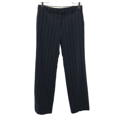 Paul Smith BLACK ポールスミス ブラック 日本製 総柄 スラックスパンツ 38 チャコールブラック トラウザー