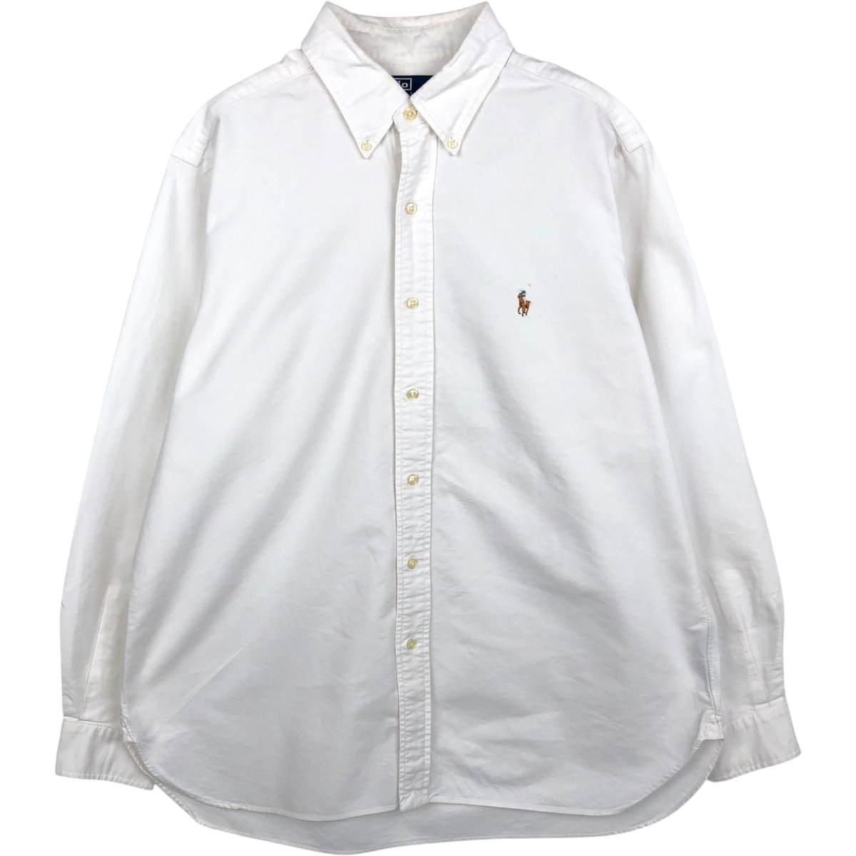 古着 ラルフローレン Ralph Lauren POLO by Ralph Lauren CLASSIC FIT 長袖 ボタンダウンシャツ メンズL相当/eaa666194