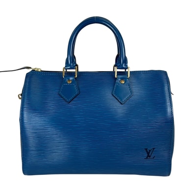 美品 LOUIS VUITTON ルイ・ヴィトン スピーディー25 M43015 ボストンバッグ エピレザー ブルー レディース【中古】