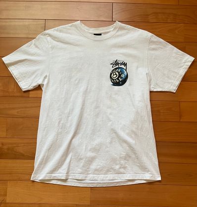 Stussy Born x Raised 8 Ball Tee "White"