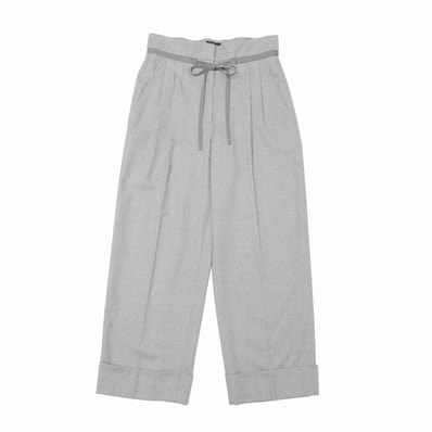 ■美品■GIORGIO ARMANI ジョルジオアルマーニ パンツ サイズ38 ツータック ワイドスラックス センタープレス ブランド古着【中古】20260827/RB0573