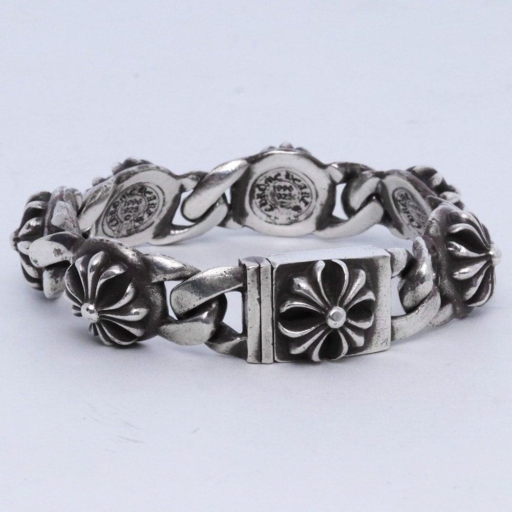 Chrome Hearts Cross Link Bracelet "Silver"