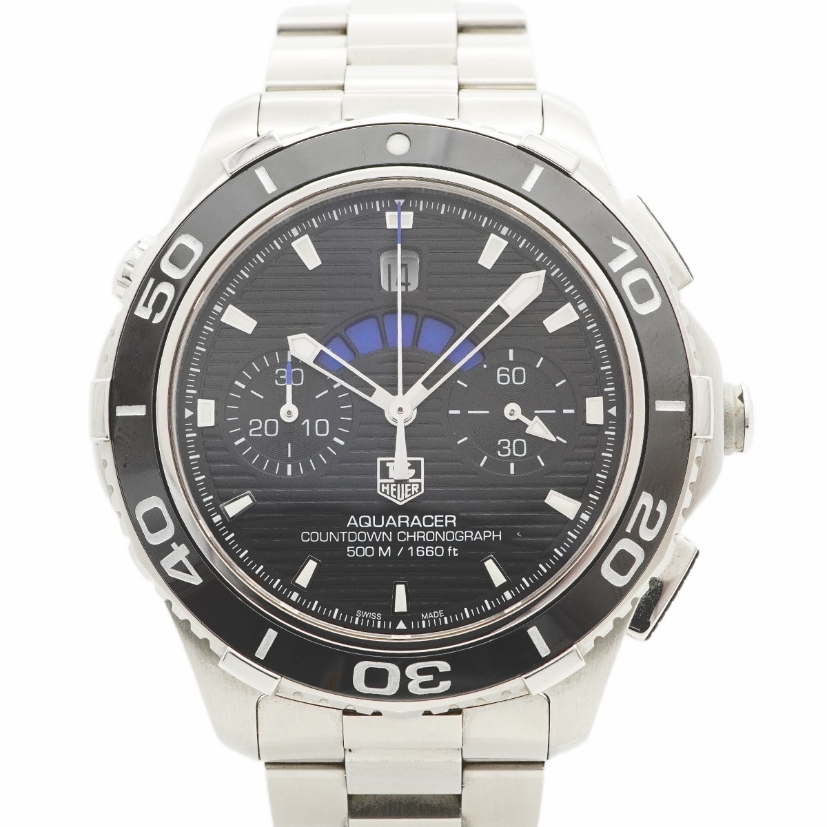 ★最終価格【6wcc0261】タグホイヤー アクアレーサー CAK211A 黒文字盤【中古】腕時計 メンズ