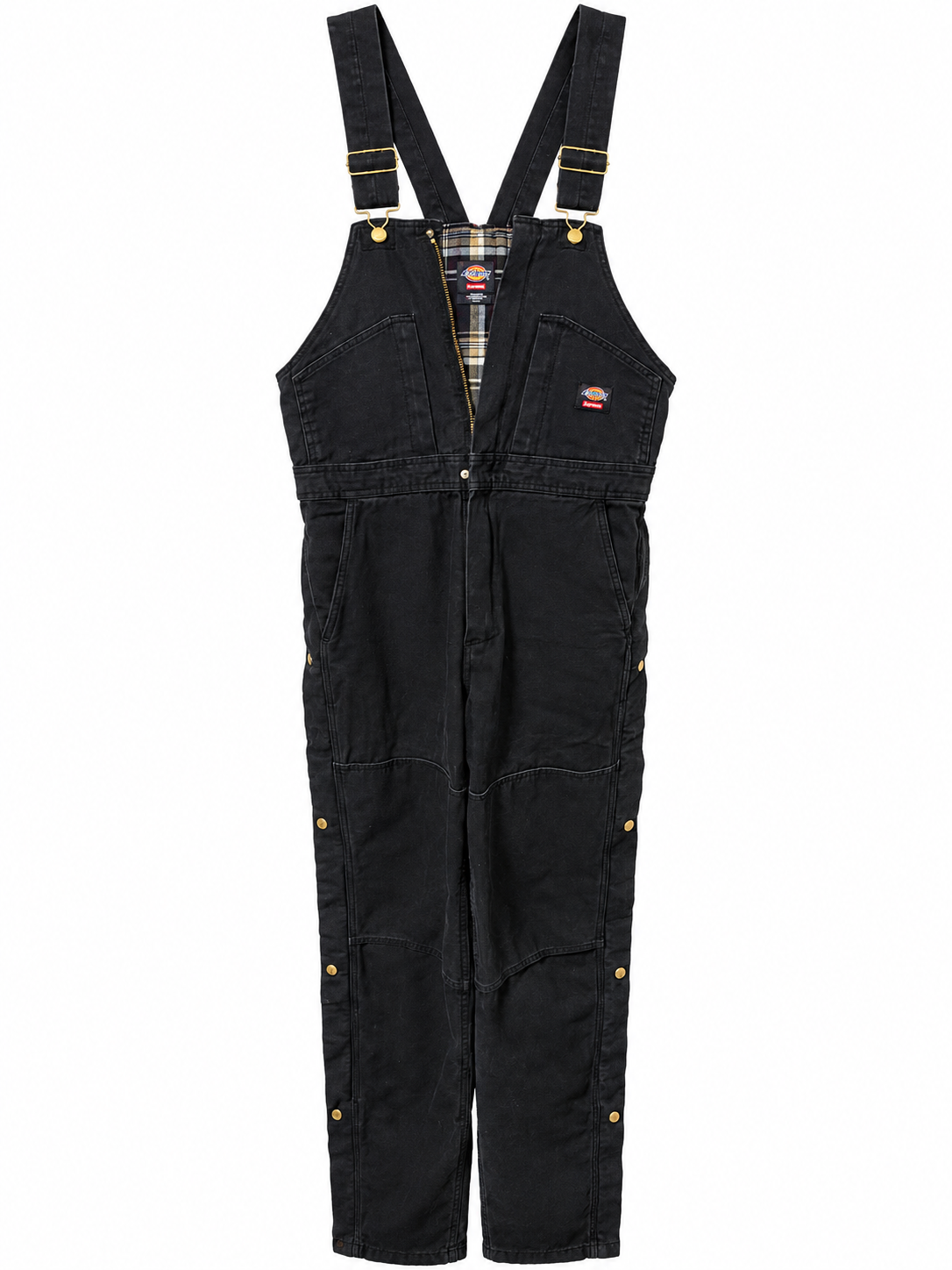 Supreme x Dickies Flannel Lined Overall "Black"