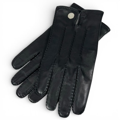 極美品 エルメス 手袋 ブラック メンズ