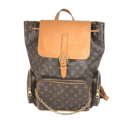 ルイヴィトン LOUIS VUITTON トリオバックパック M44658 モノグラム カバン ヴァージルアブロー チェーン リュックサック モノグラムキャンバス ブラウン