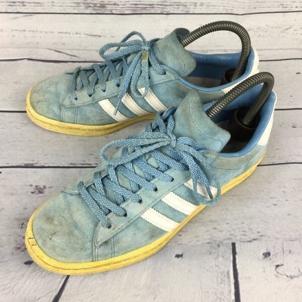 アディダス★キャンパス ミタ スニーカーズ 【24.5/水色】ローカットスニーカー/レザー×スエード/adidas◆E-105