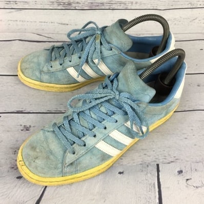 アディダス★キャンパス ミタ スニーカーズ 【24.5/水色】ローカットスニーカー/レザー×スエード/adidas◆E-105