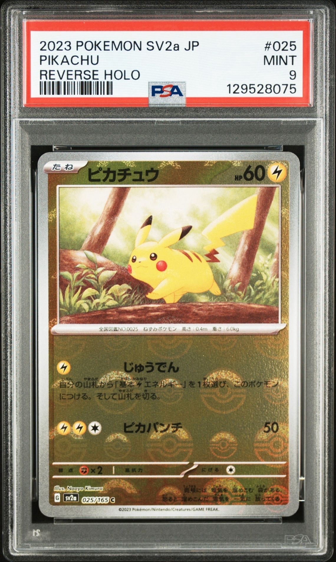 ピカチュウ C: モンスターボールミラー[SV2a 025/165](強化拡張パック「ポケモンカード151」)