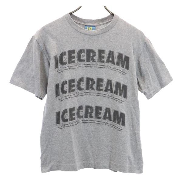 ICE CREAM BILLIONAIRE BOYS CLUB アイスクリーム ビリオネアボーイズクラブ 日本製 プリント 半袖 Tシャツ S グレー系