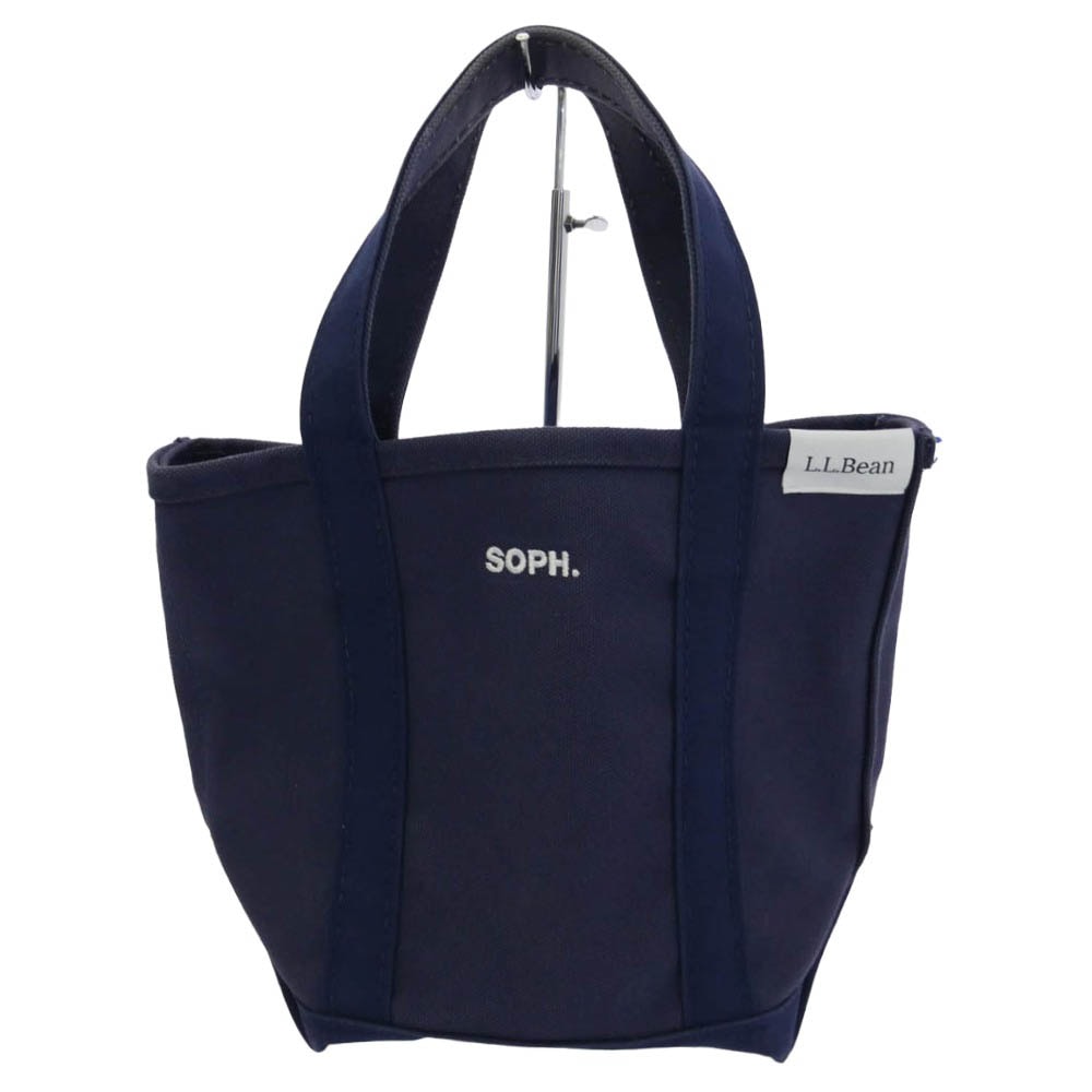 SOPHNET. ソフネット L.L.Bean エルエルビーン USA製  L.L.Bean エルエルビーン キャンバス ロゴ トート バック ネイビー系【中古】