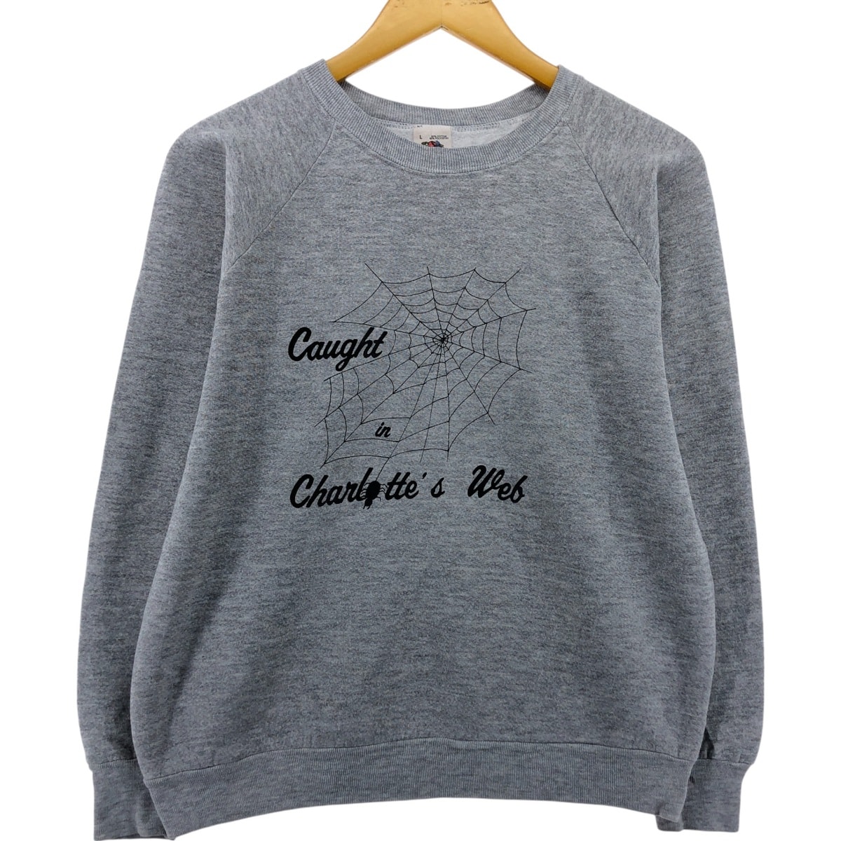 古着 80年代 フルーツオブザルーム シャーロットのおくりもの プリント プリントスウェットシャツ トレーナー USA製 メンズL相当/eaa514492 【中古】 【250304】/eaa514492