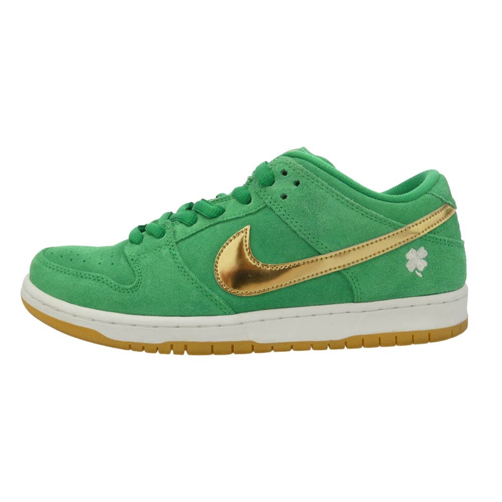 NIKE ナイキ BQ6817-303 SB Dunk Low St. Patrick’s Day Shamrock ダンク ロー ローカット スニーカー グリーン系 ゴールド系 28.5cm【中古】