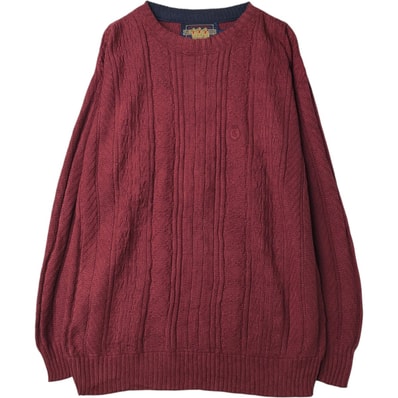 古着 80年代 ラルフローレン Ralph Lauren CHAPS チャップス コットンニットセーター USA製 メンズXL相当 ヴィンテージ/eaa627501