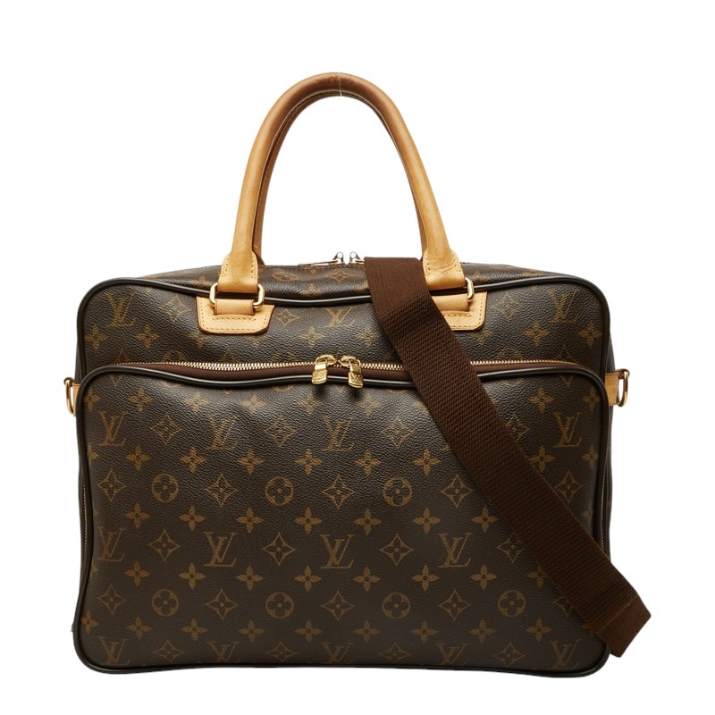 ルイ ヴィトン モノグラム イカール ビジネスバッグ ショルダーバッグ 2WAY M23252 ブラウン PVC レザー メンズ LOUIS VUITTON 中古
