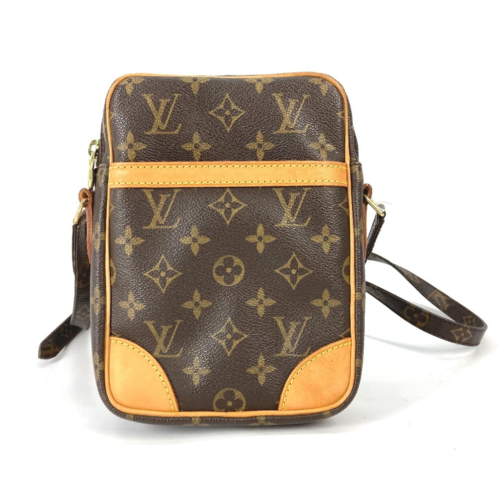 ルイヴィトン LOUIS VUITTON ダヌーブ M45266 モノグラム 斜め掛け ポシェット カバン ショルダーバッグ モノグラムキャンバス ブラウン
