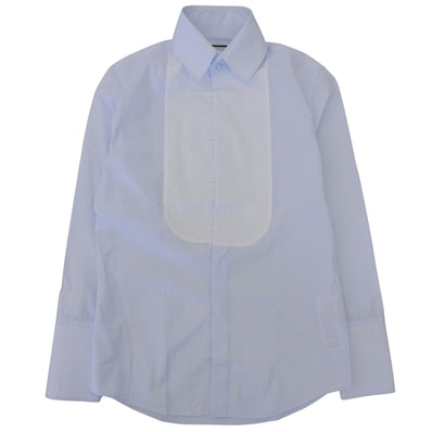 グッチ 美品 コットン タキシードシャツ トップス メンズ ライトブルー 42 473917 42