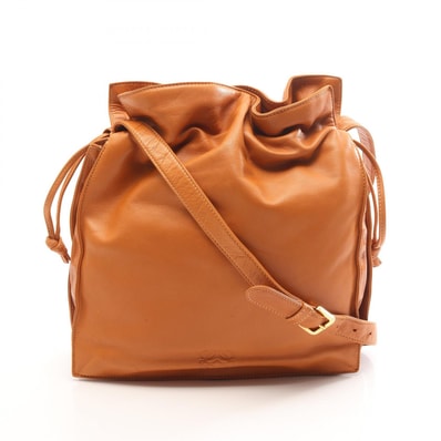 ロエベ LOEWE アナグラム ショルダーバッグ バッグ レザー レディース ブラウン系 【中古】