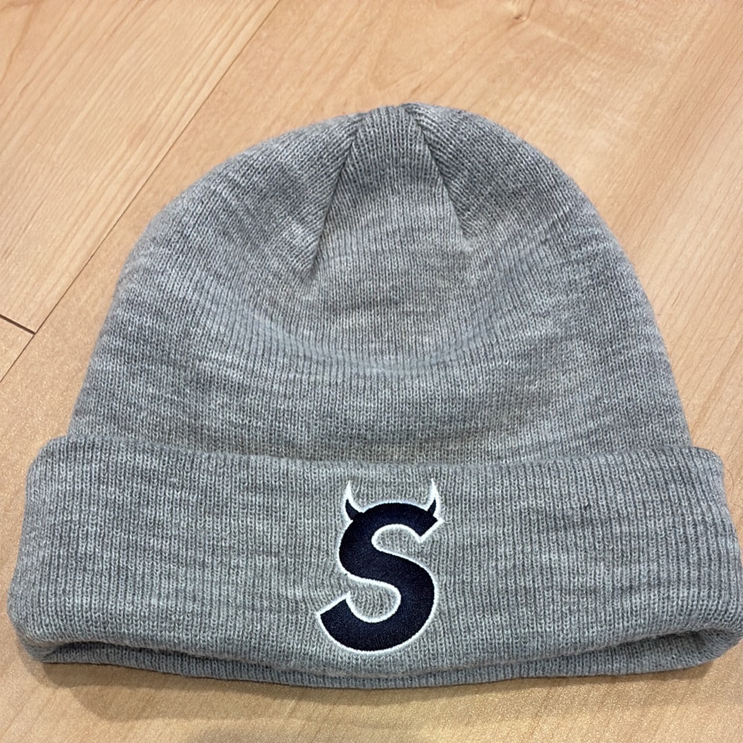 Supreme New Era S Logo Beanie "Heather Grey" (22FW)
