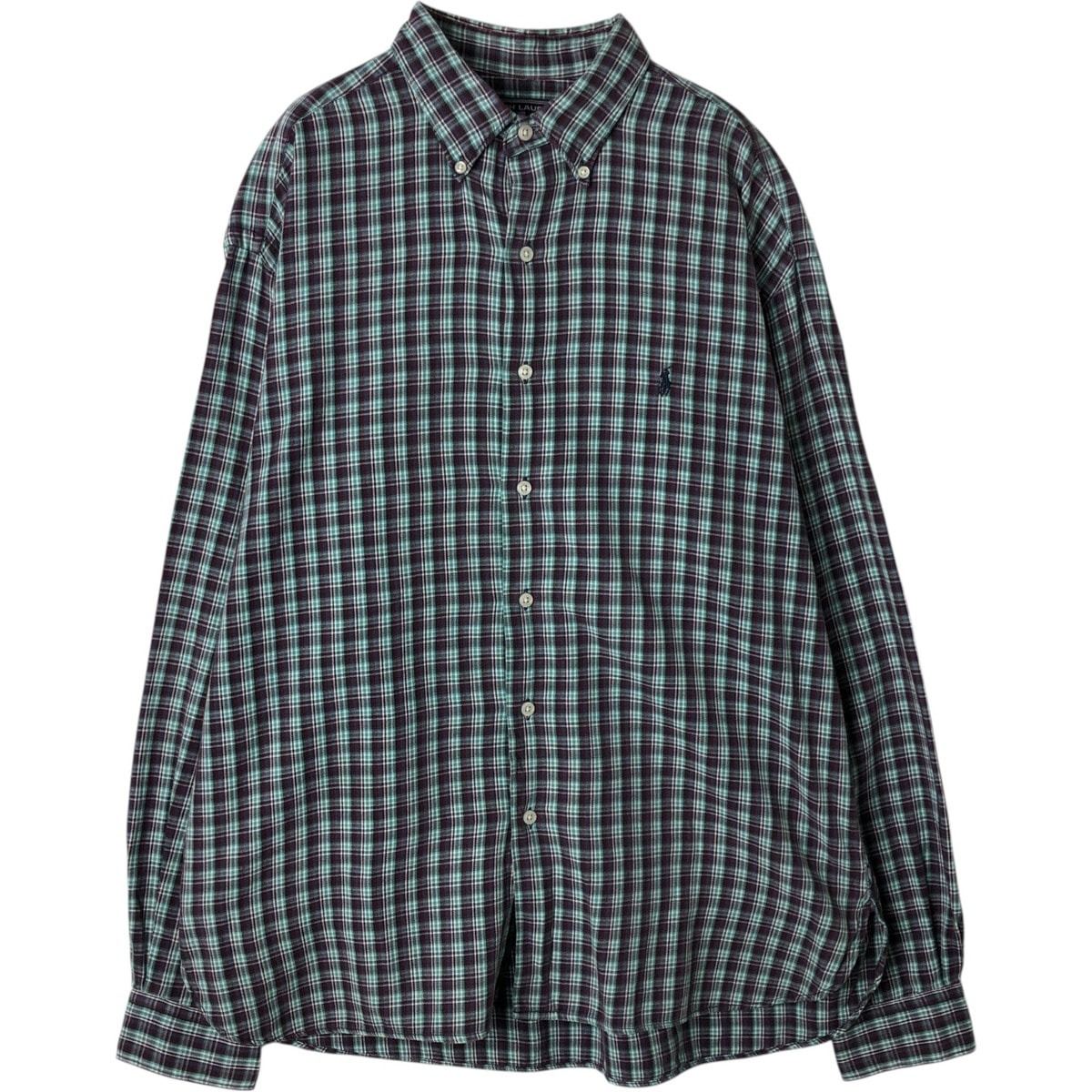 古着 ラルフローレン Ralph Lauren RALPH LAUREN SPORT 長袖 ボタンダウンチェックシャツ メンズL相当/eaa628618