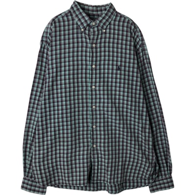 古着 ラルフローレン Ralph Lauren RALPH LAUREN SPORT 長袖 ボタンダウンチェックシャツ メンズL相当/eaa628618