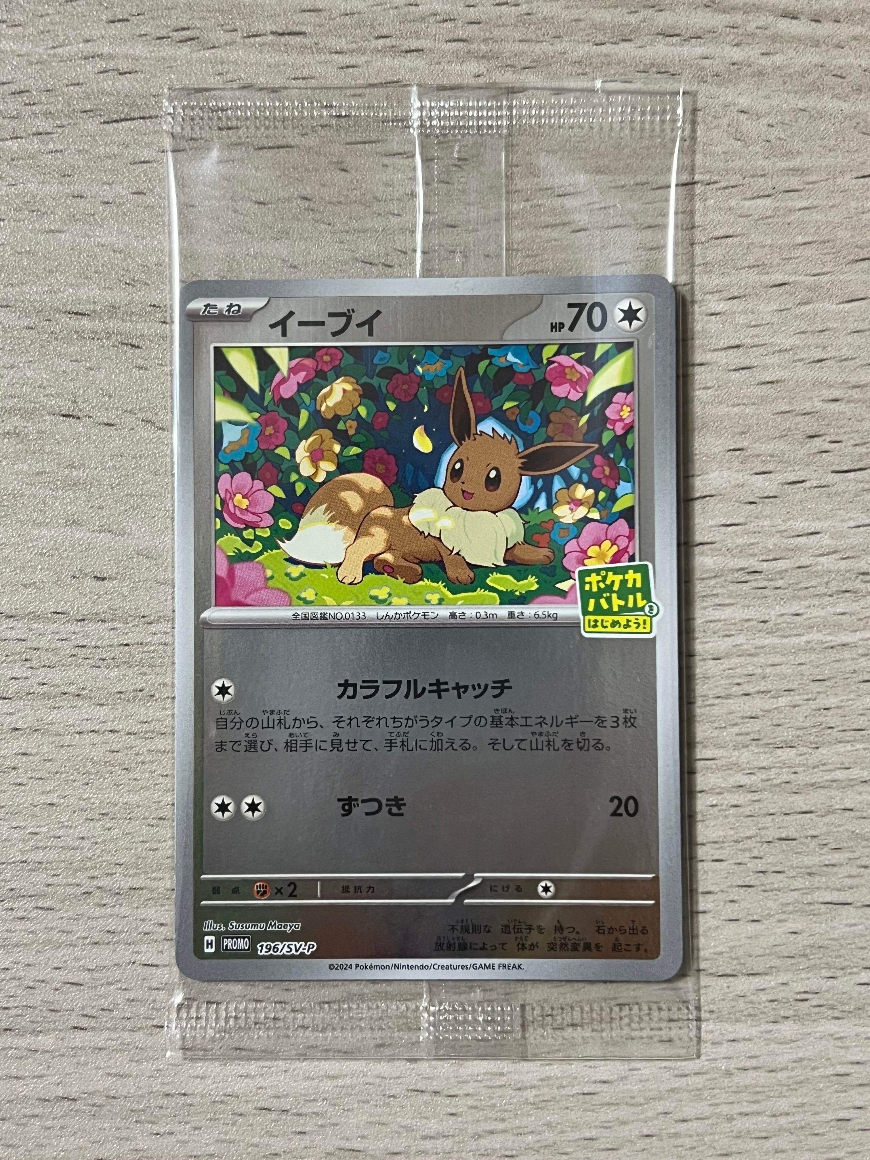 イーブイ P [SV-P-SM 196](プロモカードパック「ポケカバトルをはじめよう！キャンペーン」)