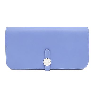 エルメス 長財布 ドゴンロング ドゴンレクトヴェルソ X刻印 ブル