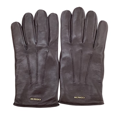 COACH コーチ レディース 手袋 グローブ レザー SIZE M ブラウン