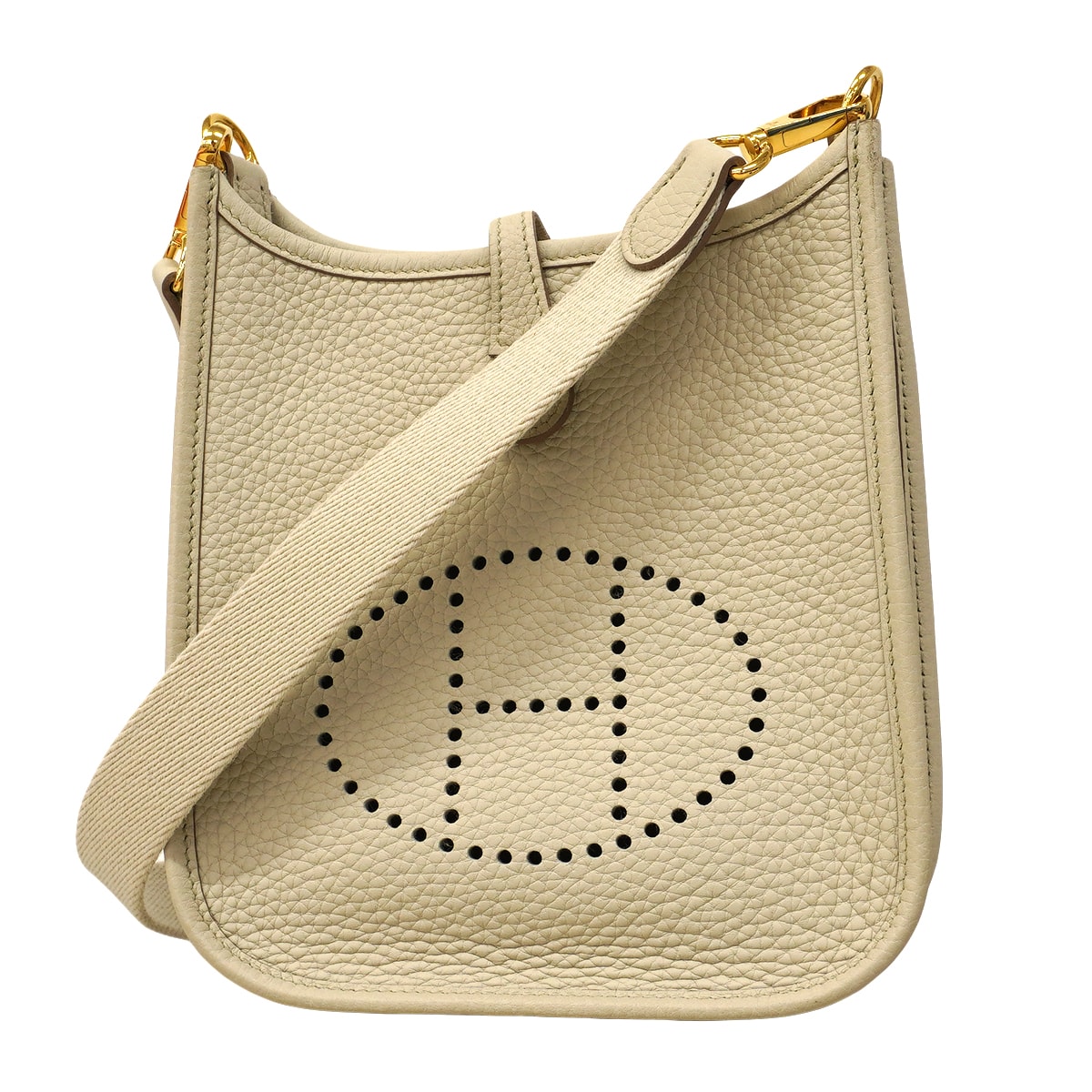 ★最終価格★SALE【6fa1274】エルメス ショルダーバッグ エヴリンTPM トリヨンクレマンス べトン ゴールド金具 B刻印【中古】レディース