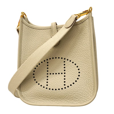 ★最終価格★SALE【6fa1274】エルメス ショルダーバッグ エヴリンTPM トリヨンクレマンス べトン ゴールド金具 B刻印【中古】レディース