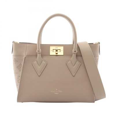ルイ・ヴィトン LOUIS VUITTON オンマイサイド PM 2WAY ハンドバッグ バッグ レザー ガレ レディース ベージュ系 M20600 【中古】