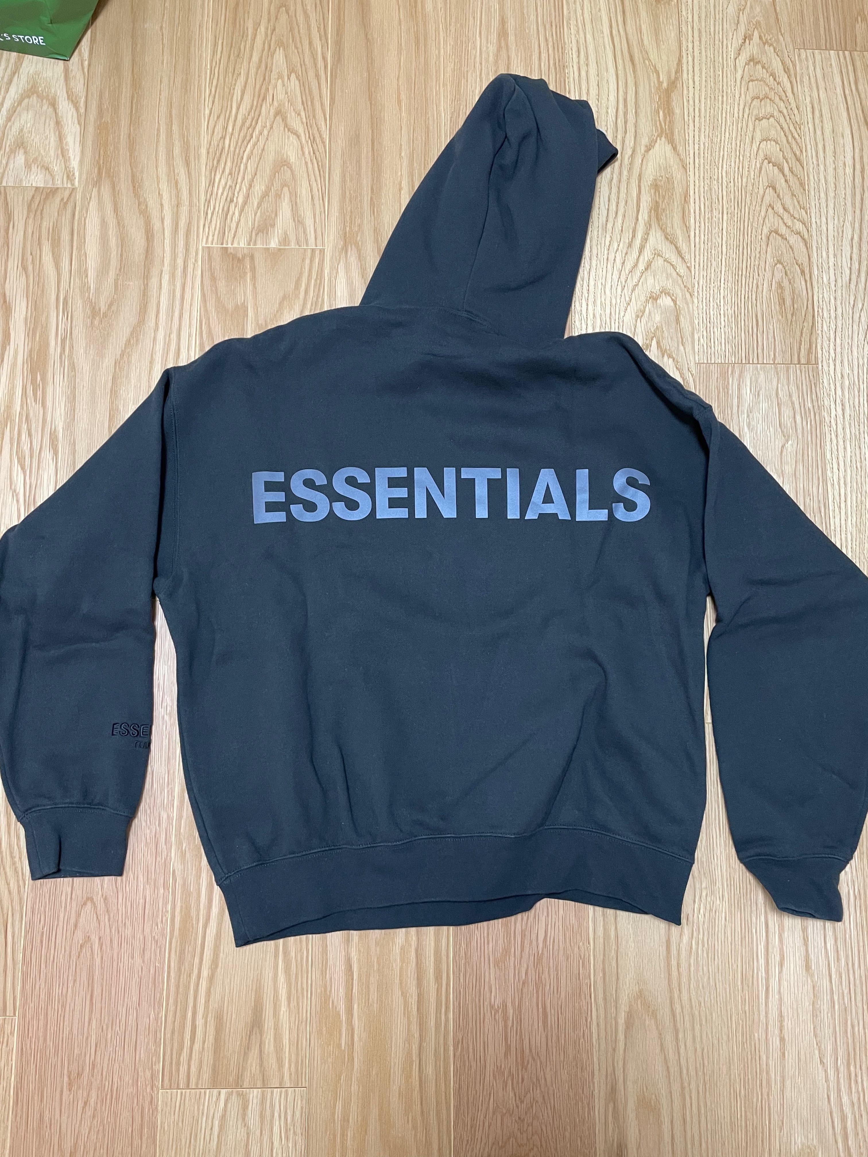 FEAR OF GOD ESSENTIALS 3M logo Pullover Hoodie "Black"