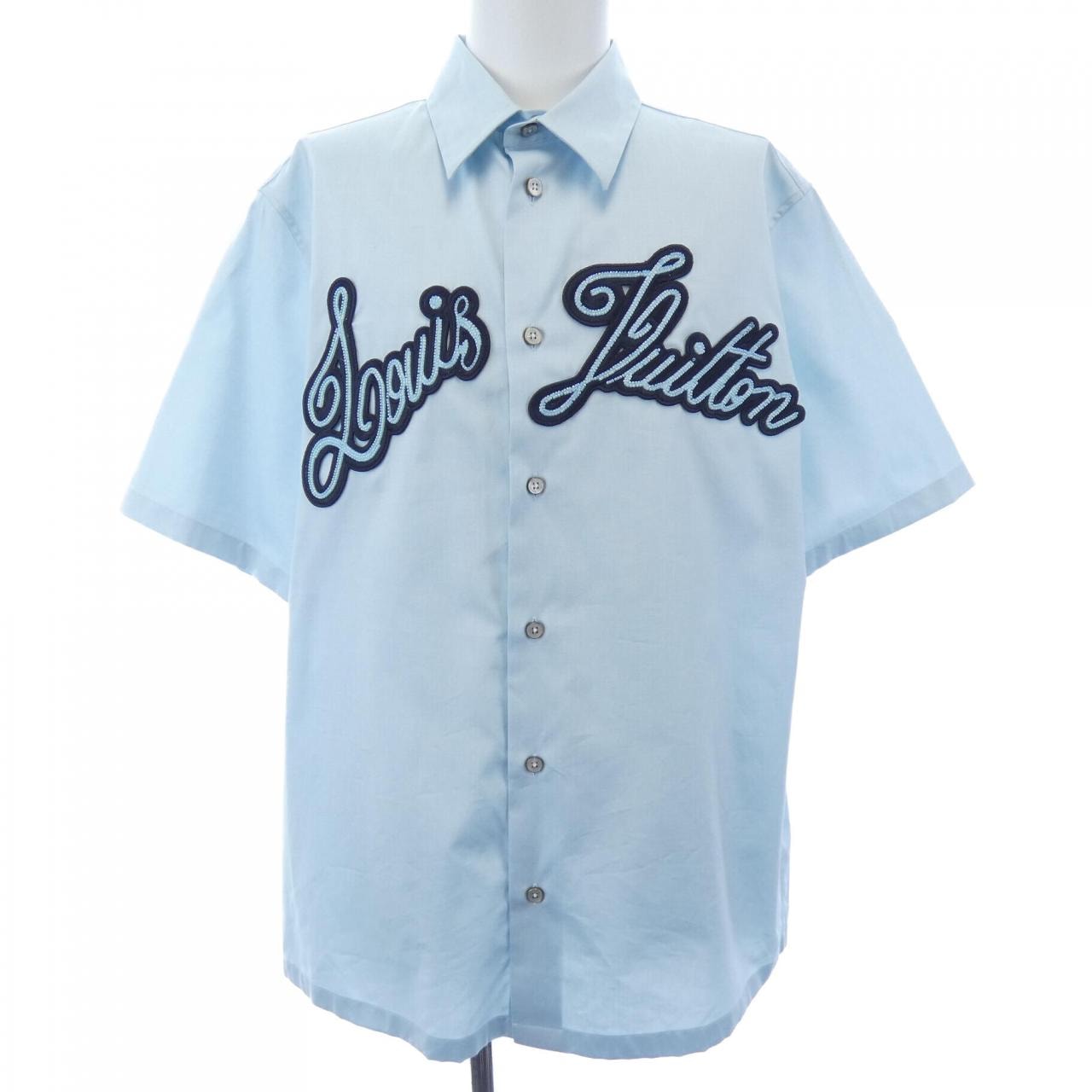 ルイヴィトン LOUIS VUITTON エンブロイダードショートスリーブコットンシャツ HRS14WJXU S/Sシャツ