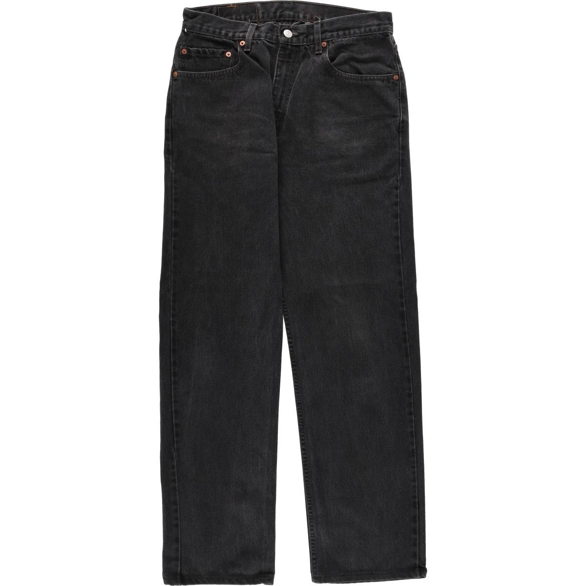 古着 90年代 リーバイス Levi's 505 REGULAR FIT STRAIGHT LEG ブラックデニム テーパードデニムパンツ メンズw32相当 ヴィンテージ/eaa663666