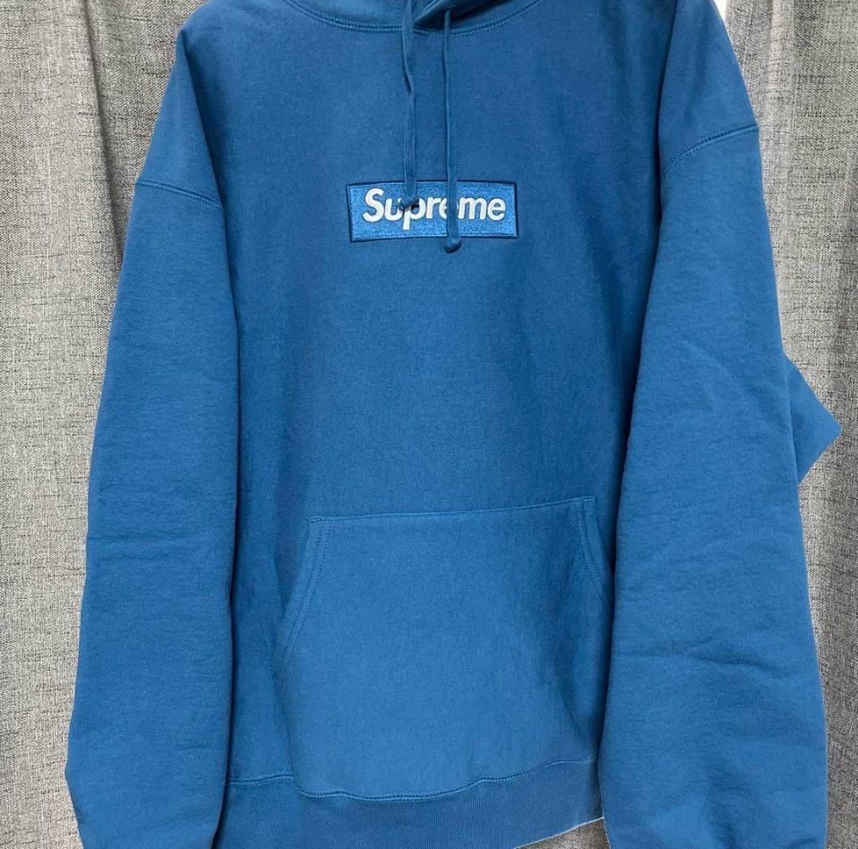 Supreme Box Logo Hooded Sweatshirt "Blue" (23FW)