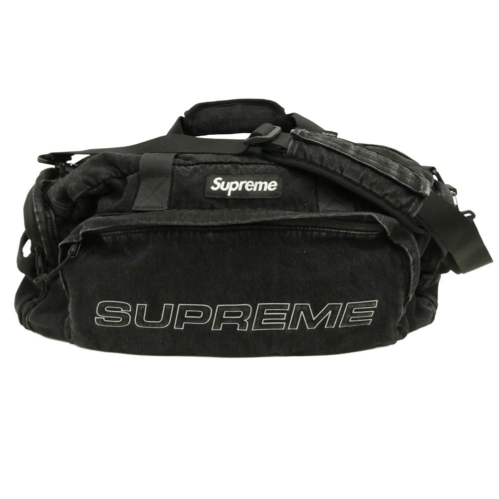 Supreme シュプリーム 25aw Denim Duffle Bag ブラック デニム ボストン バッグ ブラック系【中古】