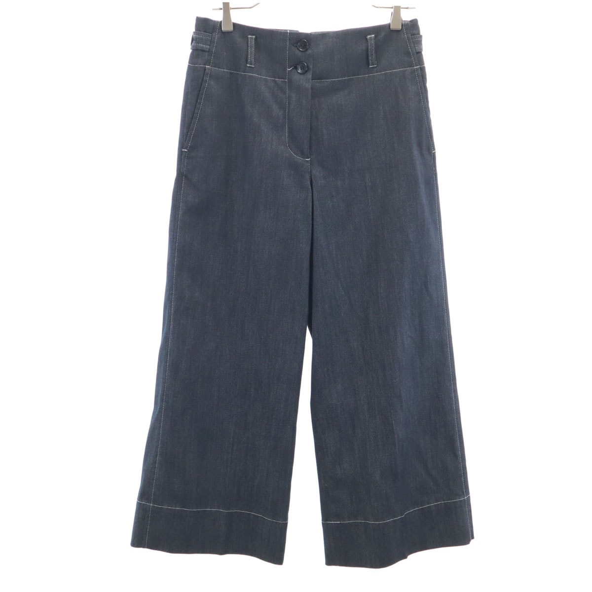 Paul Smith JEANS ポールスミスジーンズ シャンブレー ワイドパンツ 42 インディゴ