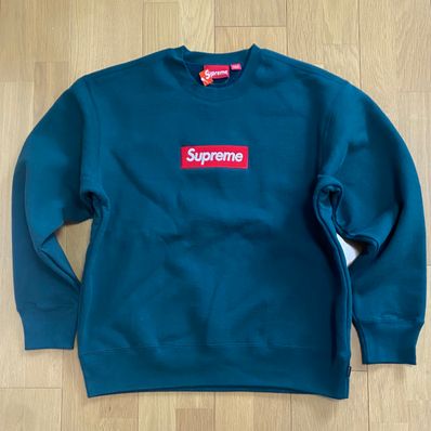 Supreme Box Logo Crewneck "Dark Pine" (22FW)