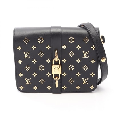 ルイ・ヴィトン LOUIS VUITTON ランデヴー モノグラムフラワー ショルダーバッグ バッグ レザー レディース ブラック系 【中古】