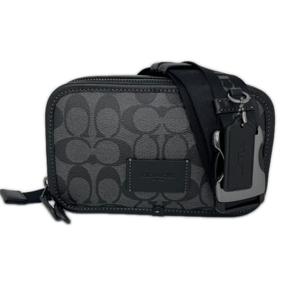 COACH コーチ シグネチャー ワイアット ベルトバッグ ボディバッグ CM106 ブラック