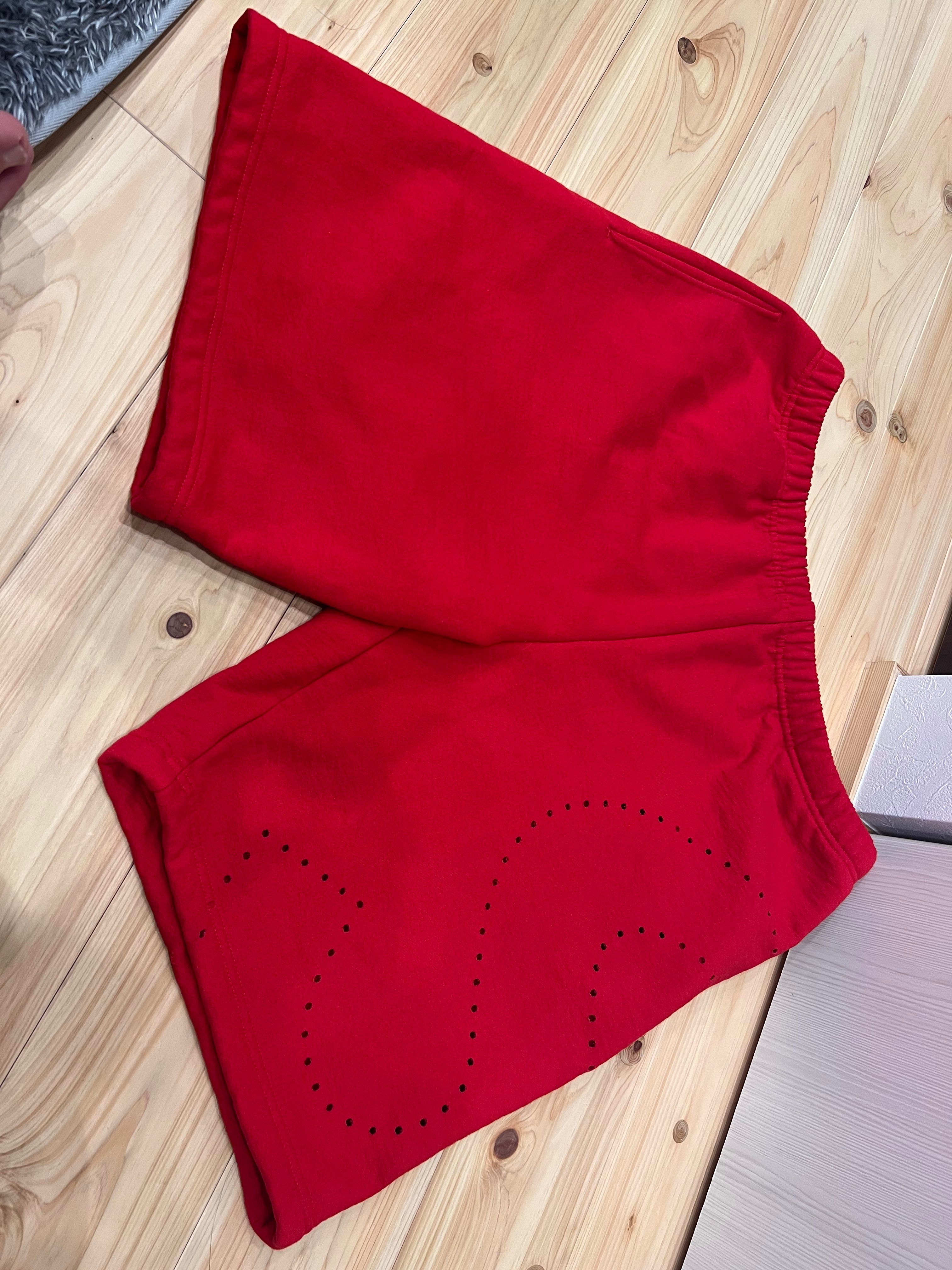 Supreme Laser Cut S Logo Sweatshort "Red"