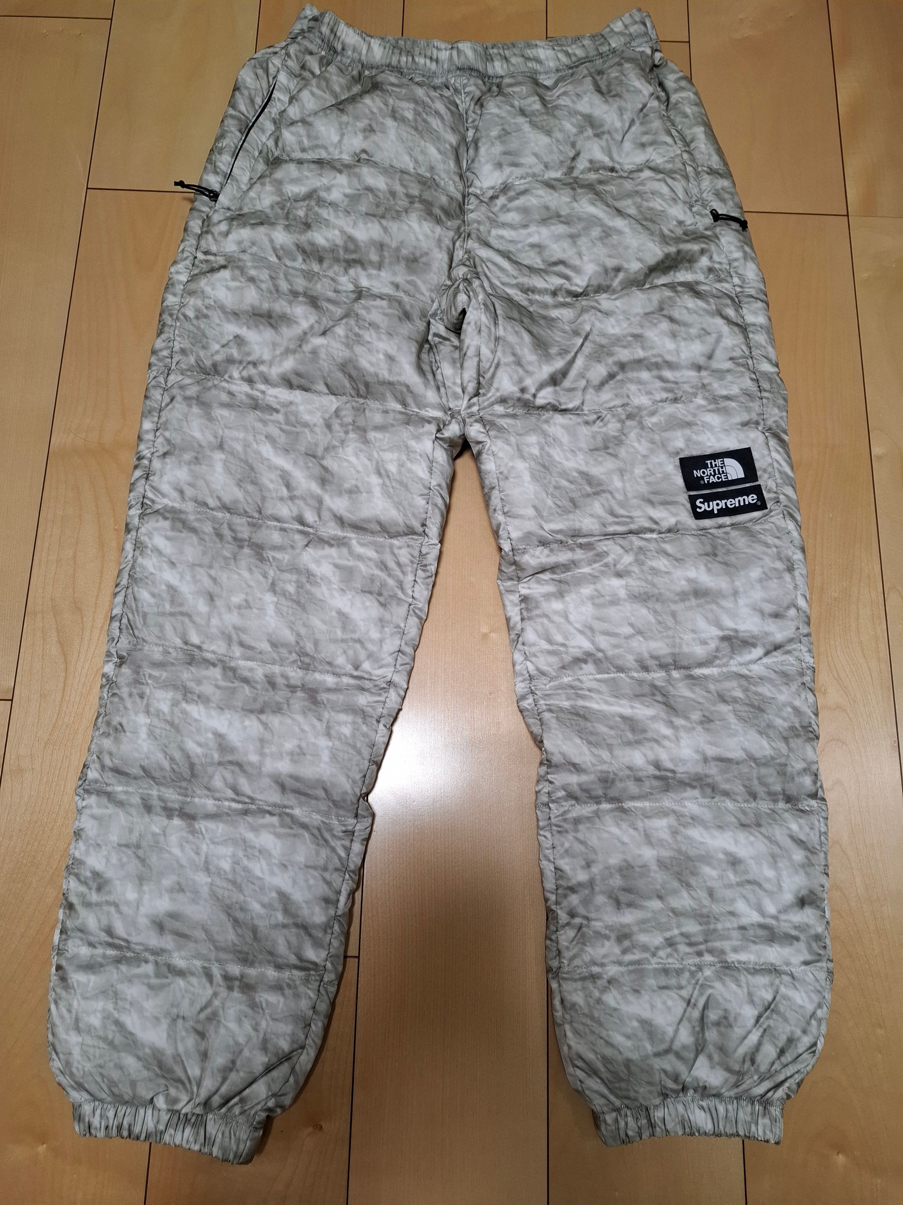 Supreme x The North Face Paper Print Nuptse Pant "White"